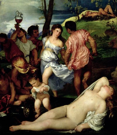 The Andrians (detail) by Tiziano Vecelli